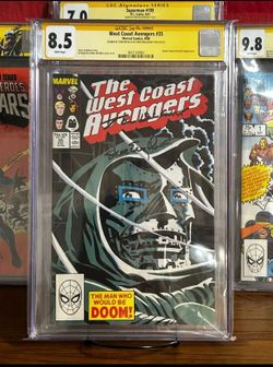 West Coast Avengers #35: CGC Signature Series 8.5 Tom DeFalco & Steve Englehart