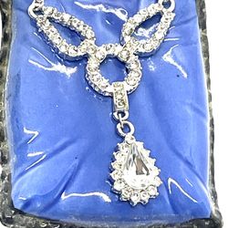 Princess Diamond Like CZ Necklace 