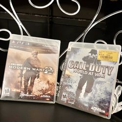 NEW Factory Sealed Call Of Duty  Modern Warfare 2 PS3 + Call of duty World at War 