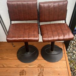 Barstools Vinyl  With Metal Base