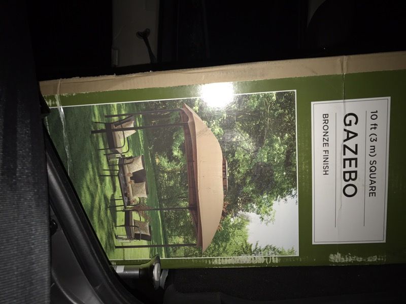 New In Box destination summer solar square gazebo 10x10