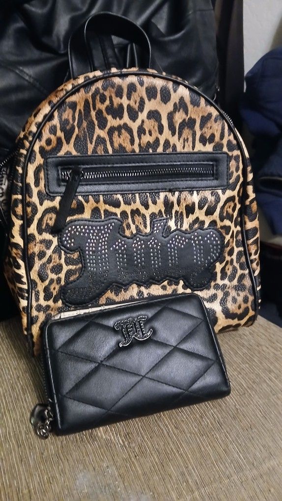 Juicy Couture backpack and wallet