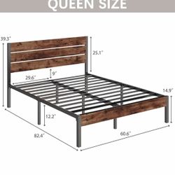 Queen size bed frame