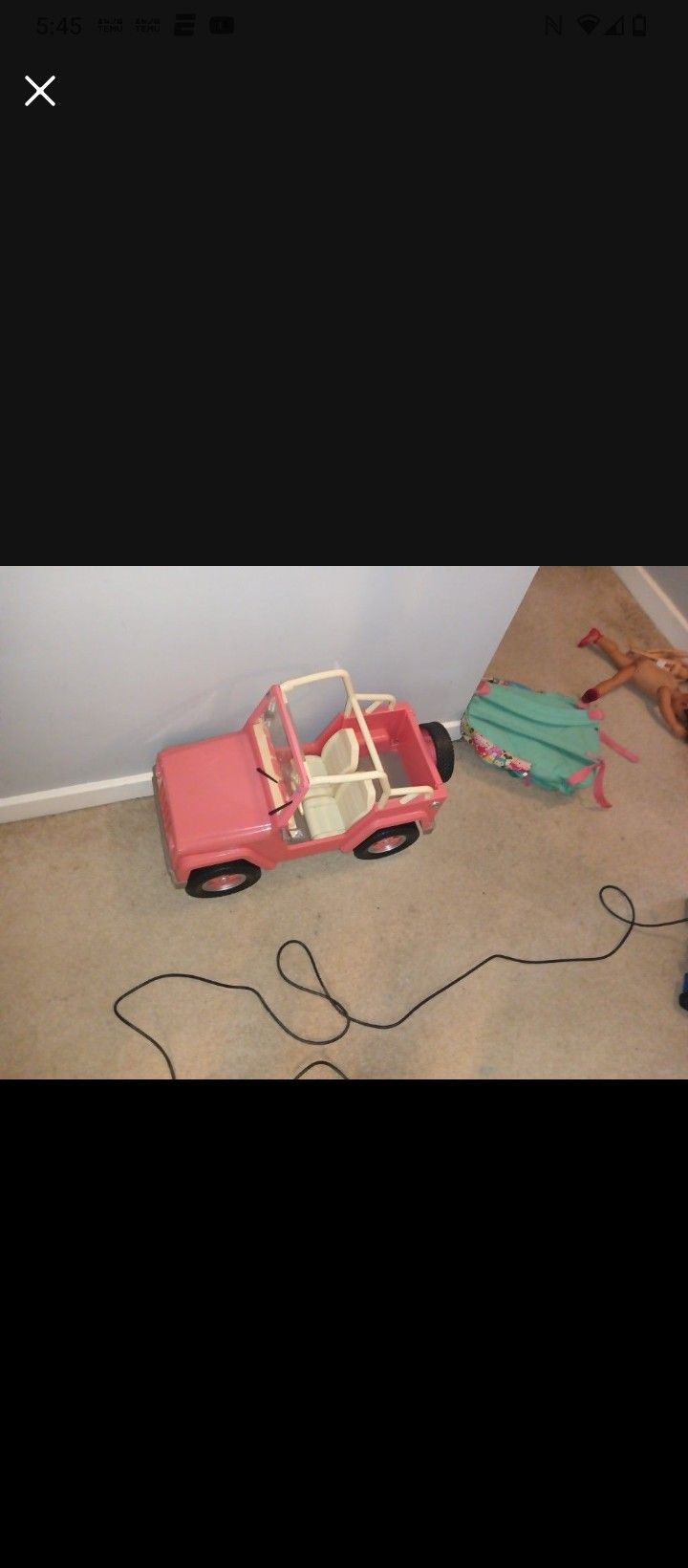 Barbie Jeep. Doll Fits In