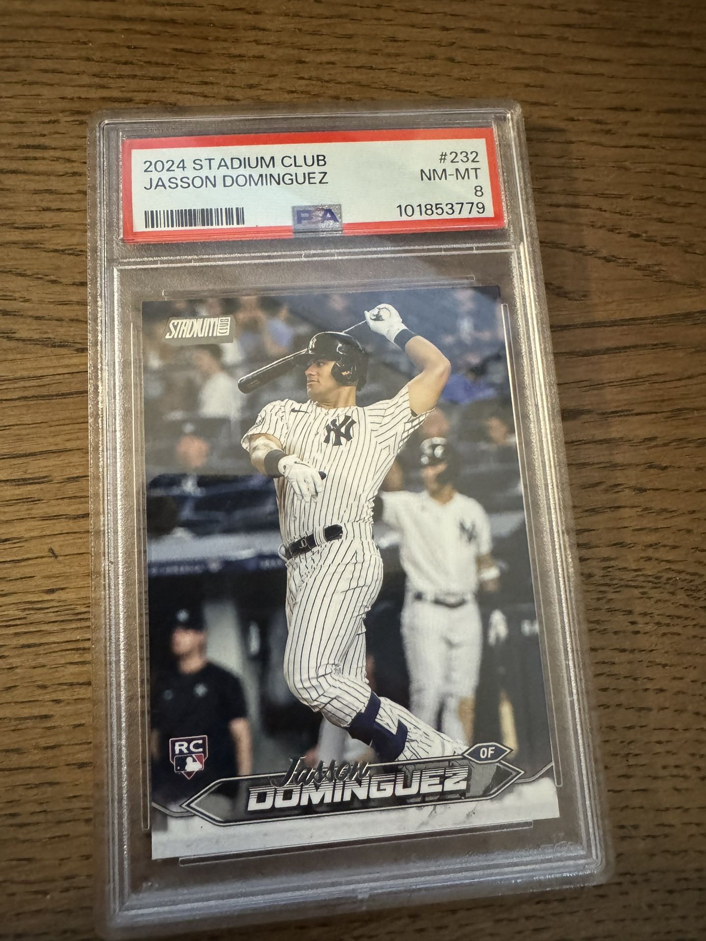 Jason Dominguez Rookie Card. PSA 8