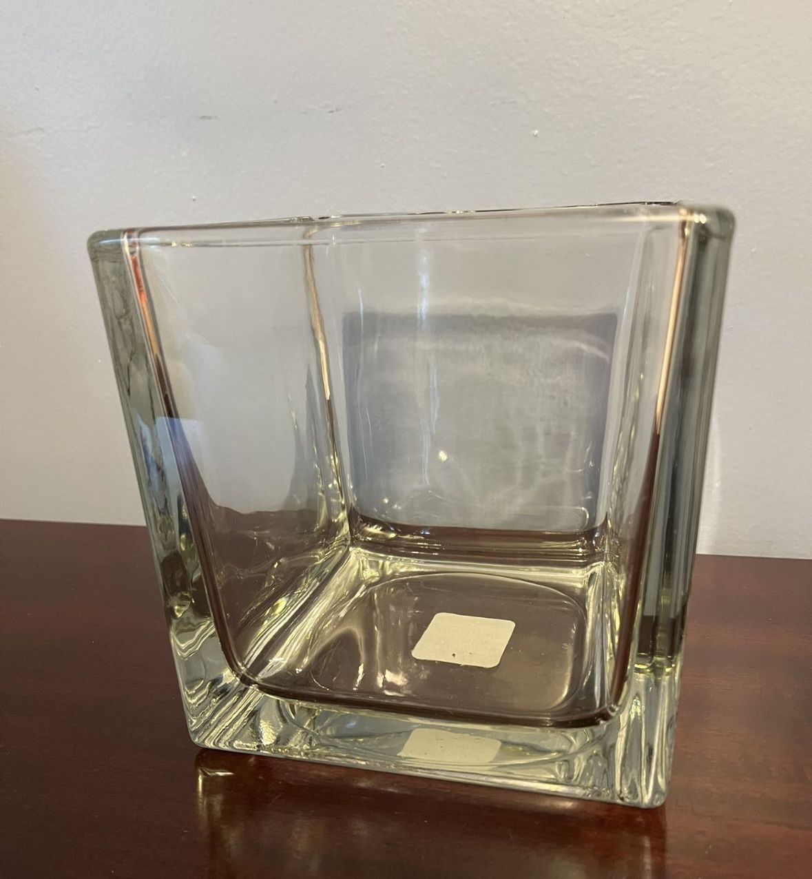 25 Square Glass Vases/candleholders 6x6x6