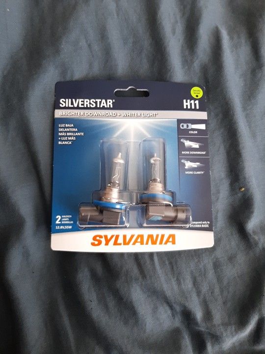 Sylvania Silverstar H11 Pair Set High Performance Headlight 2 Bulbs 6211/OB
