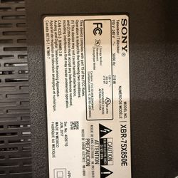 Sony XBR75X850E 75 inch 2160p 4K