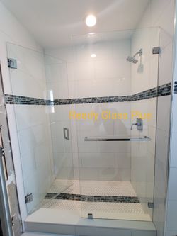 Shower door glass