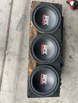 3 12” subs with amp