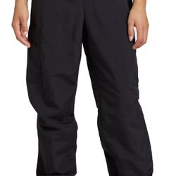 NWT Girls Woven Cargo Jogger Black Pants; DSG (M)