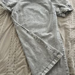 Gray Jean dress 