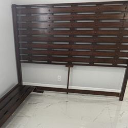 King solid wood bed