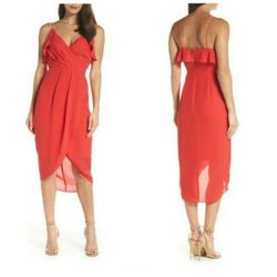 New Chelsea28 Ruffle Tulip Hem Party Formal Dress women Size 12