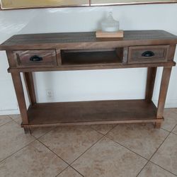 Wood Console Table