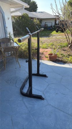 Squat Rack and 45lb Men’s Bar