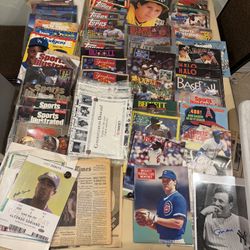 Vintage Sports Magazines Autos Baseball Football Beckett Sports Illustrated Yearbooks All Stars MLB 