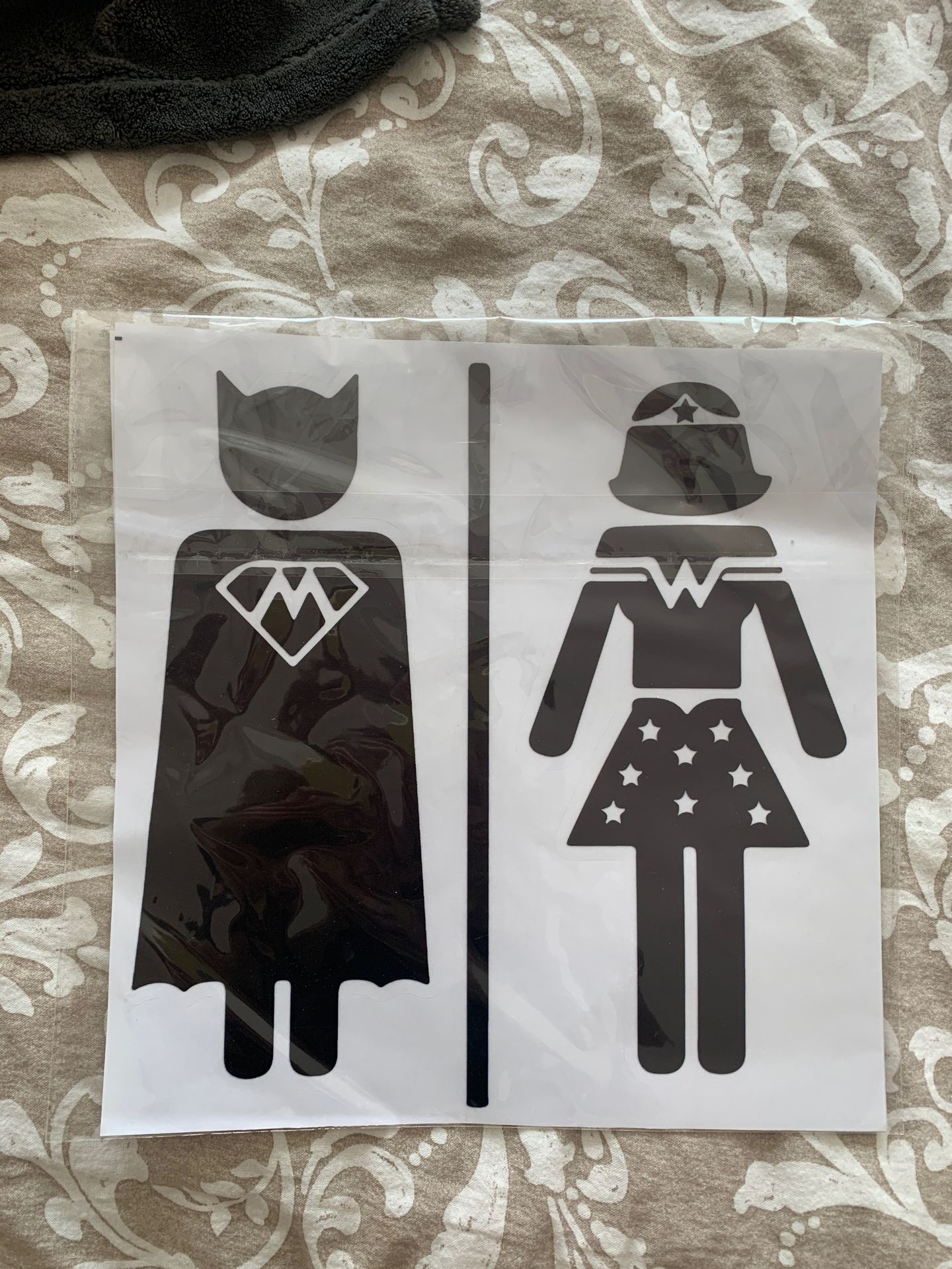 Men Women toilet sign decal sticker