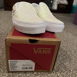 Kids Girls Iridescent Glitter Sneakers 