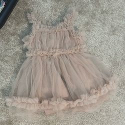 Brown 1-2T Toddler Dress 