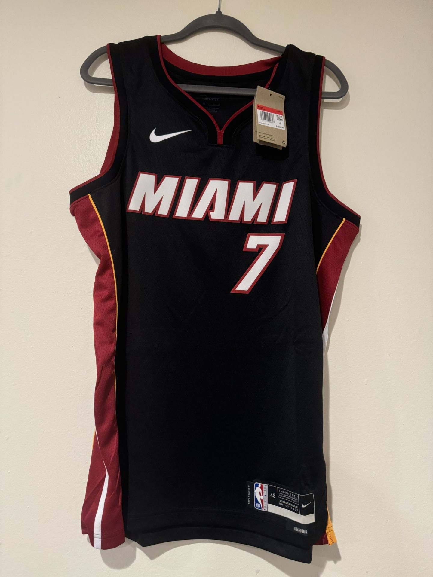 Nike Miami Heat Basketball Jersey Size Large Men New