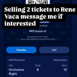 Rene Vaca Tickets 