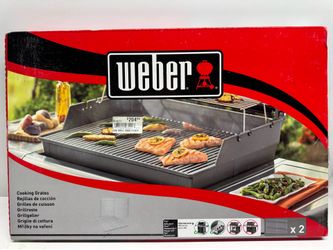 New Weber Cooking Grates 2pk. (2) Available $75 Each. Must Pick Up