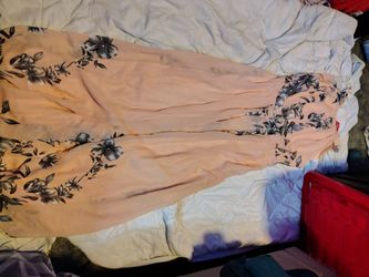 Pink floral dress