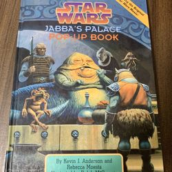 Star Wars Jabba's Palace Hard Cover Pop-Up Book Vintage 1996