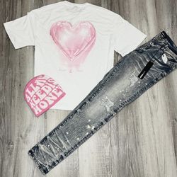 Grunge Love Hearts Shirt