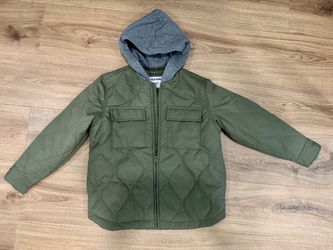 Old Navy Kids Quilted Hooded Jacket – Size M
