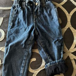 toddler girl zara jeans fleece pants 2T/3T