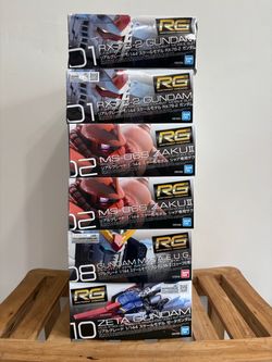 Bandai RG Gundam Gunpla backlog