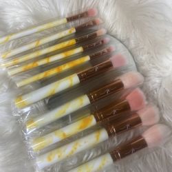 Marble Make Up Brush Set