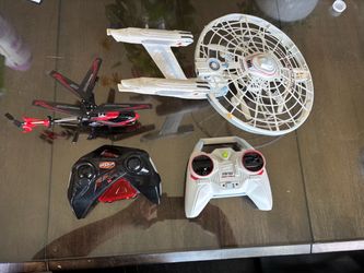 Remote Control Star Trek Ship And Helicopter