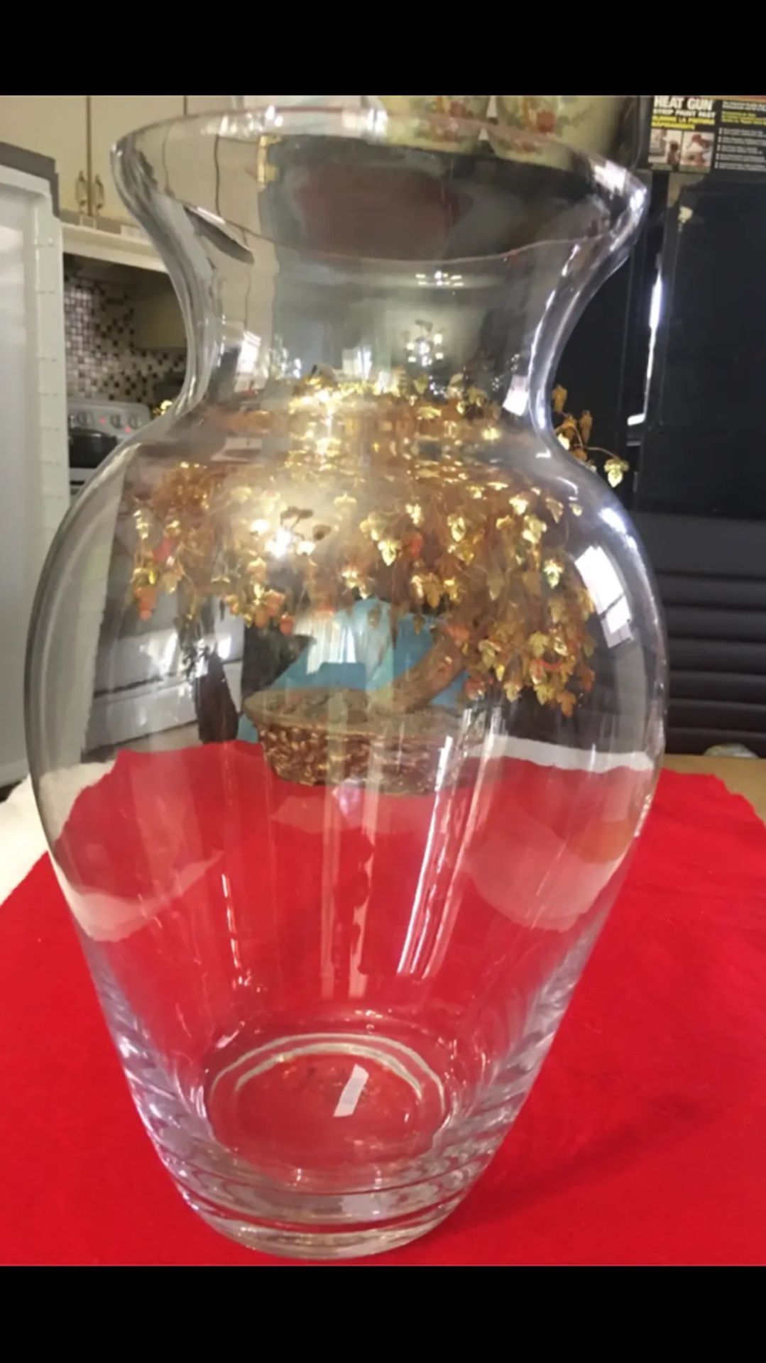 Large Glass Vase Center piece/ Crafts for your Decoration