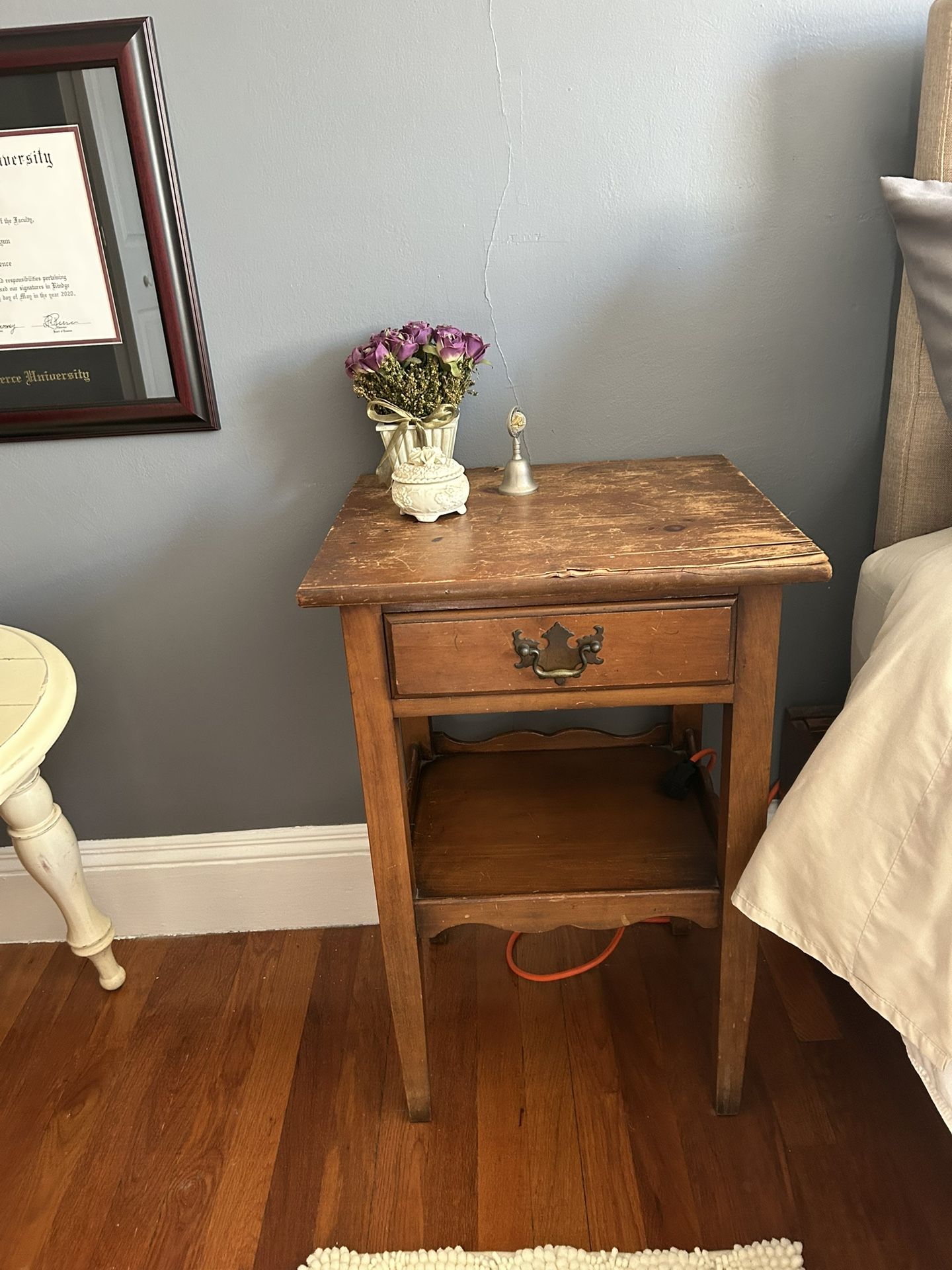 Wood End Table
