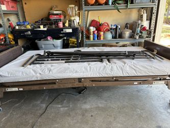 Madline electric bed with rails and mattress