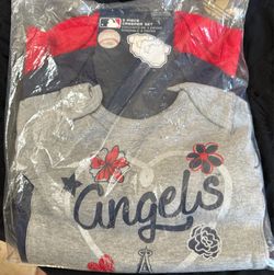 New BabyGirls Angels Baseball 3 pcs onesies