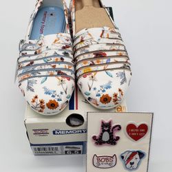 33420-WMLT Bobs Women's From Skechers Daisy Darling Mesh Flats BNWT BOX Size 8.5