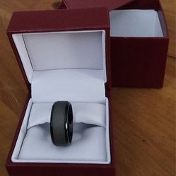 Mens Forge Tungsten Ring