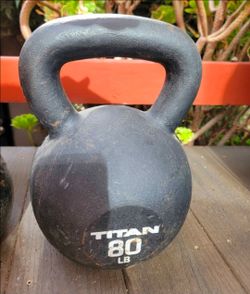 80lb titan fitness kettlebell