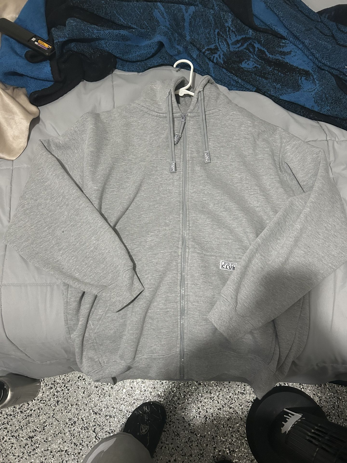 Pro Club Men's Heavyweight Full Zip Fleece Hoodie