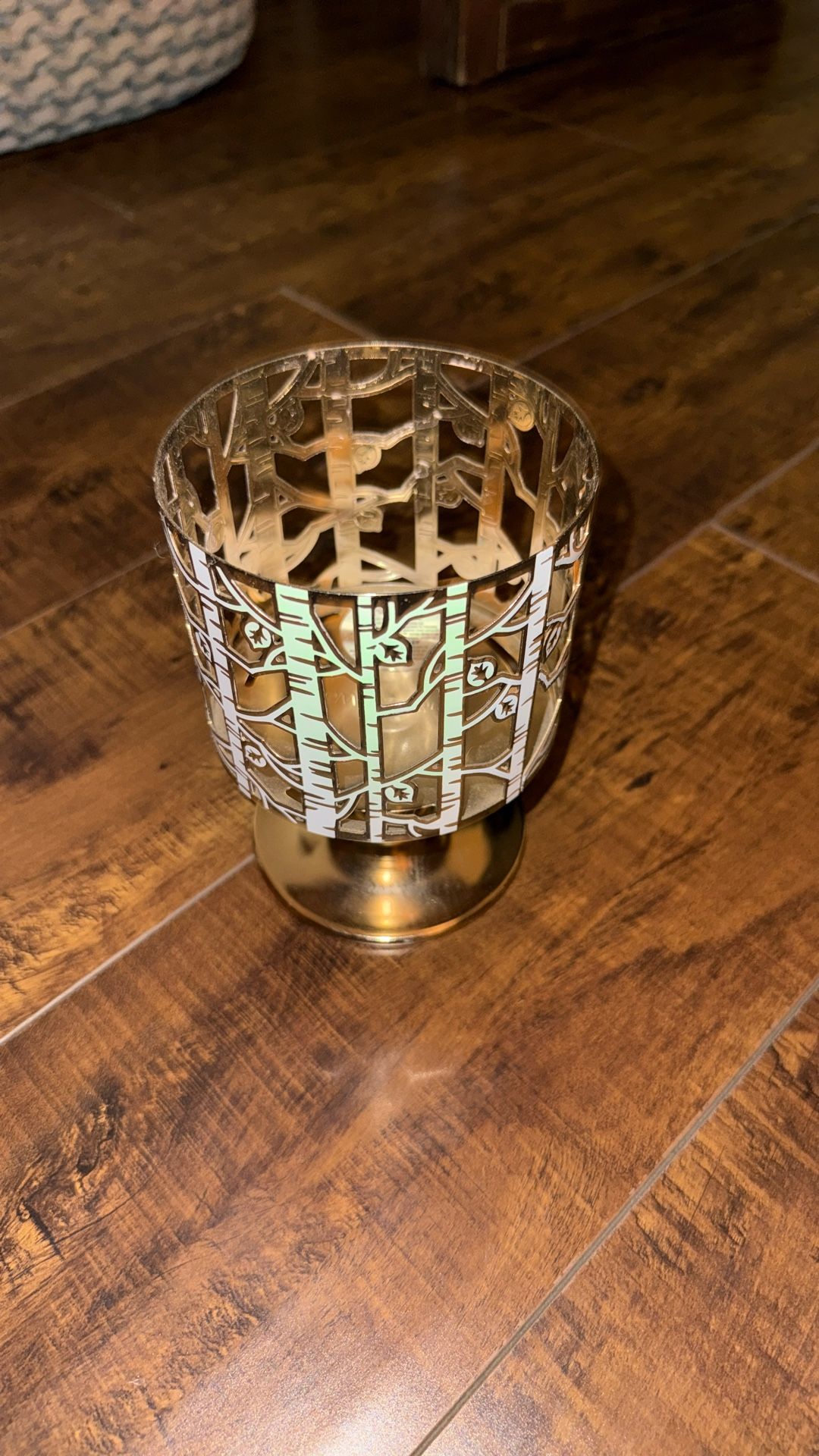 Bath & Body Works Candle Holder - Tree Bark Theme