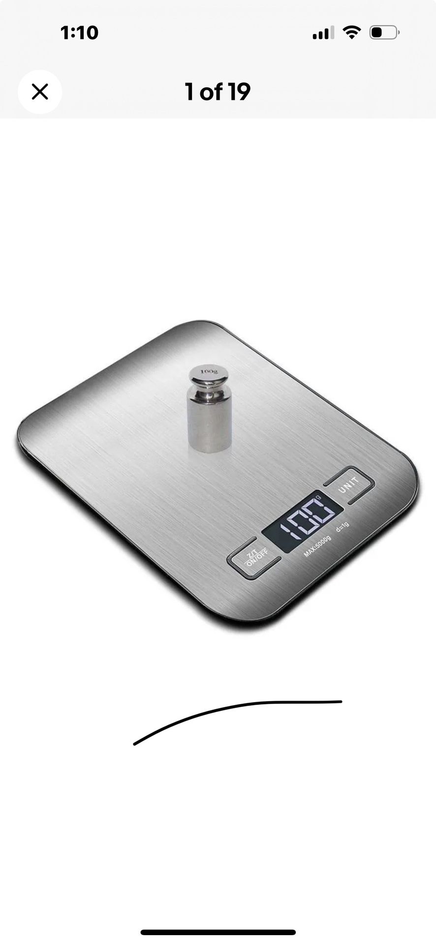 Kitchen Scale Stainless Steel