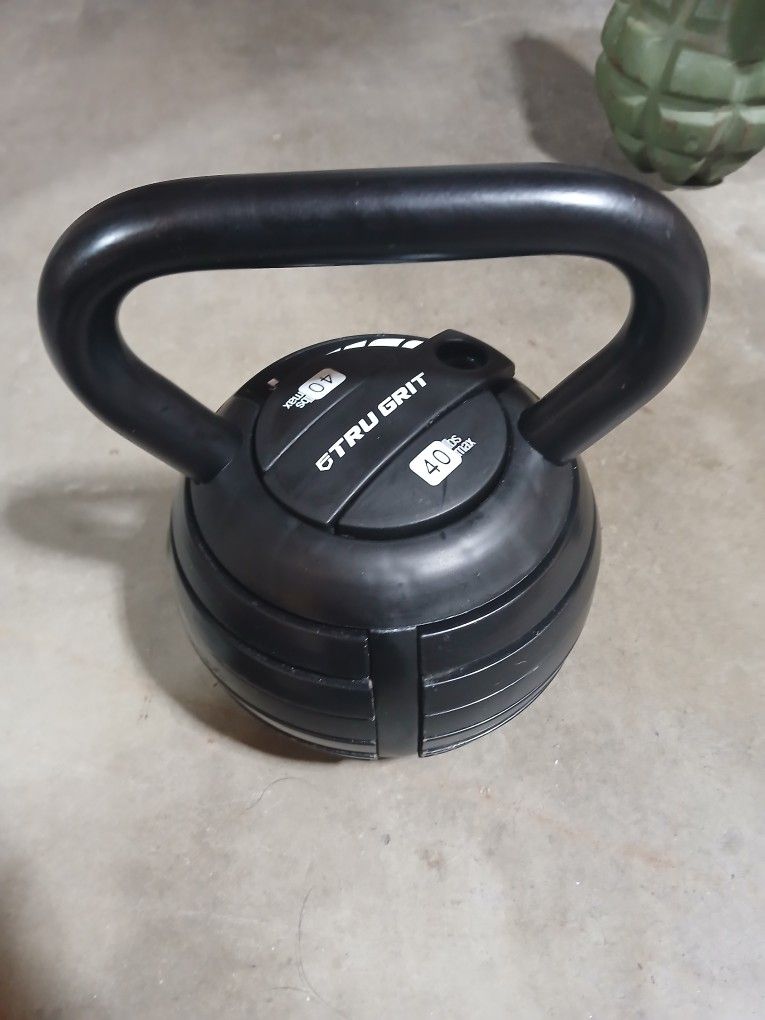 True Grit Adjustable Kettelbell 10-40 Lbs