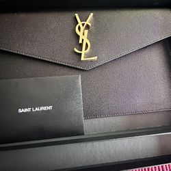 BRAND NEW SAINT LAURENT BLACK CLUTCH BAG