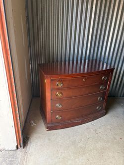 Vintage “Writing Table” / Chest of Drawers (Solid Wood)