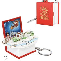 Christmas House Keychain for Kids Backpack