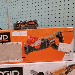 Ridgid Sawzall+Battery 